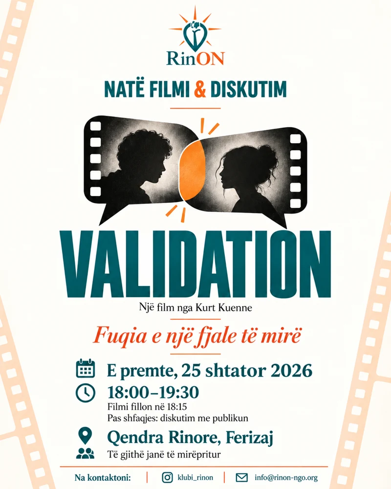 Event poster: Validation, 25 September 2026